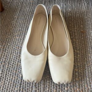 Reformation Cream Ballet Flats